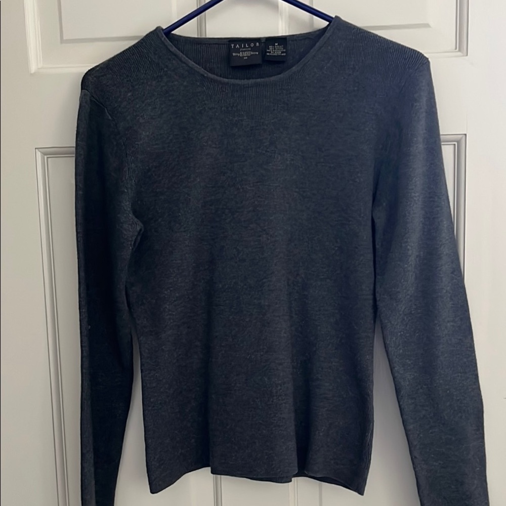 B. Moss Gray Long Sleeve Sweater